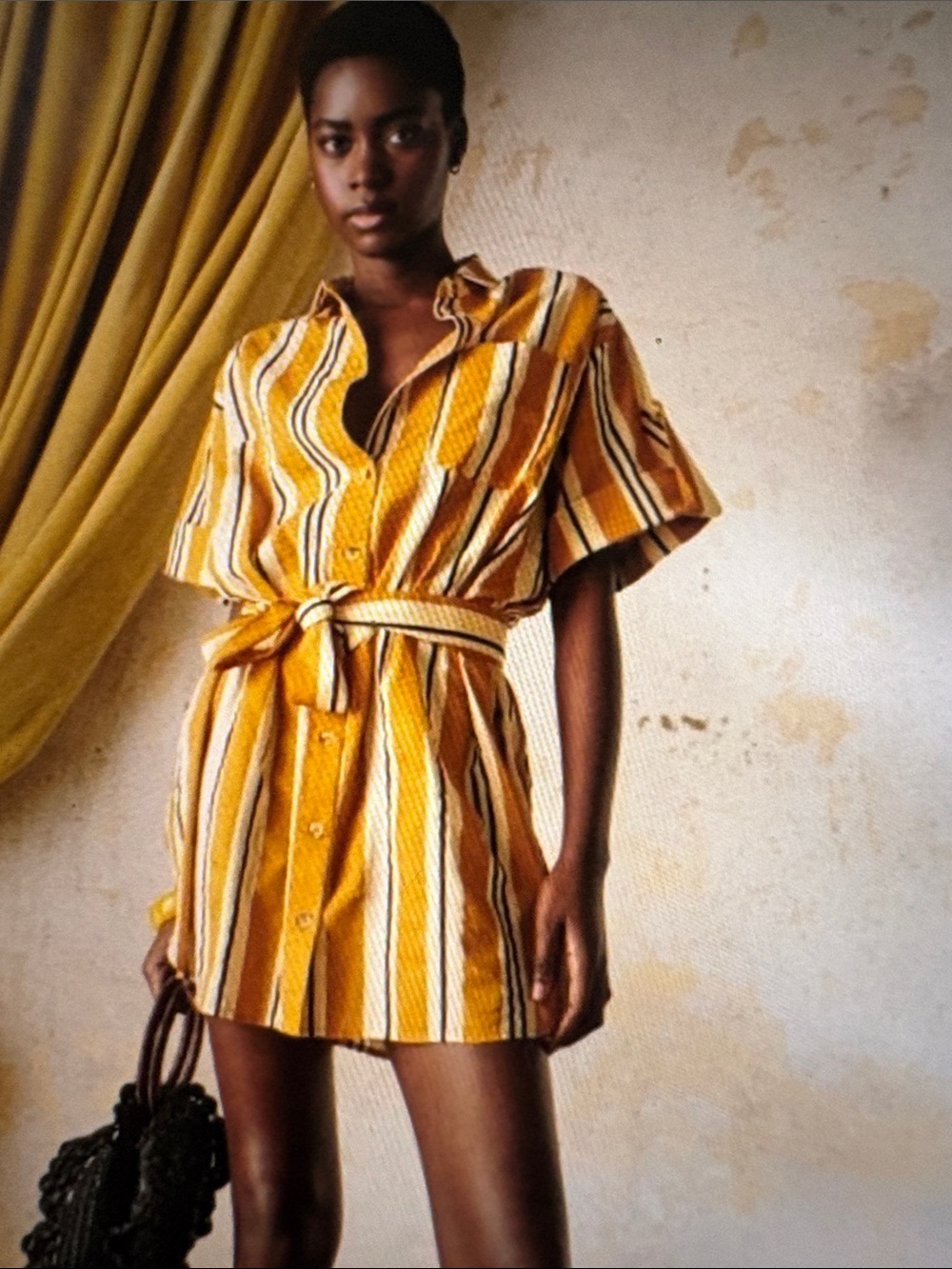Sezane Celia Mini Shirt Dress S